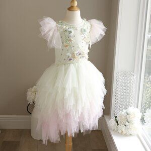 Tutu Du Monde Colour Theory Dress Mint Splice Mix Party Daddy Daughter Dance NWT